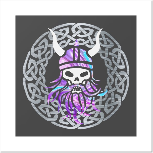 Viking Skull Wall Art by Wild Geometric